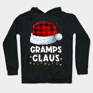 Gramps Claus Red Plaid Christmas Santa Family Matching Pajama Hoodie